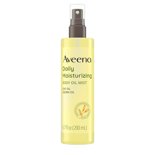 Aveeno Daily Moisturizing Body Oil, Body Mist for Dry Skin with Oat Oil and Jojoba Oil, Nourishing Body Spray with a Hypoallergenic Formula, 6.7 FL OZ | Amazon (US)