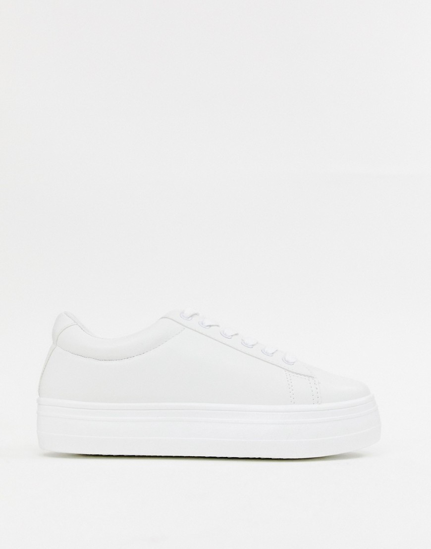 Park Lane Flatform Lace Up Sneakers-White | ASOS (Global)