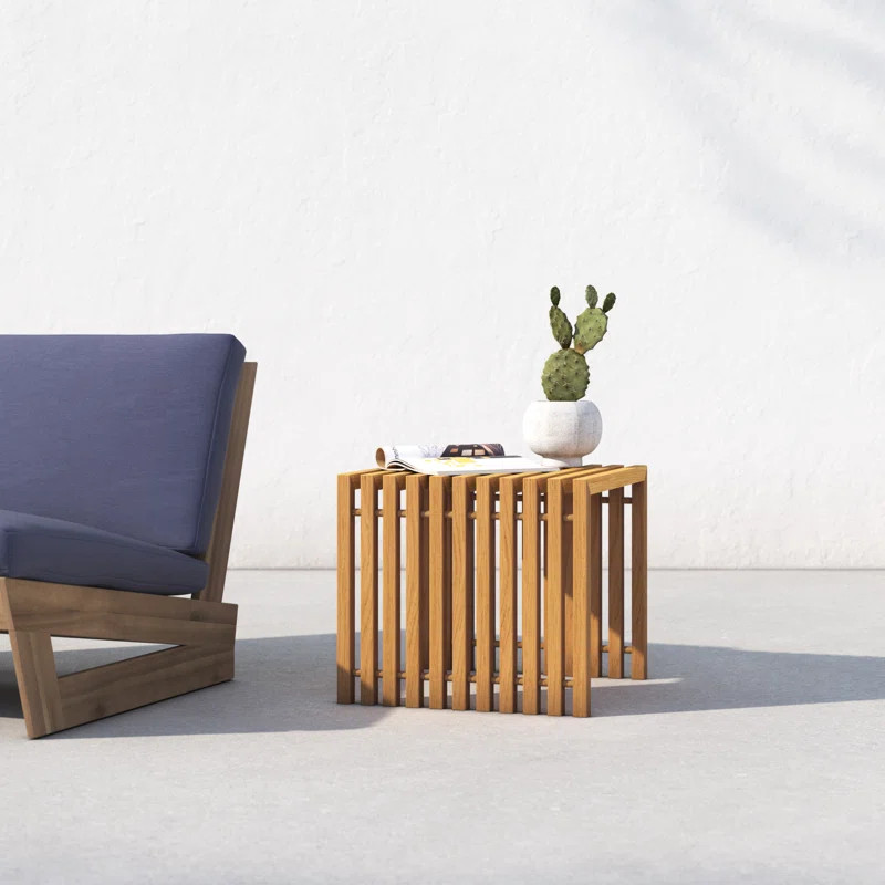 Brae Teak Outdoor Side Table | Wayfair North America