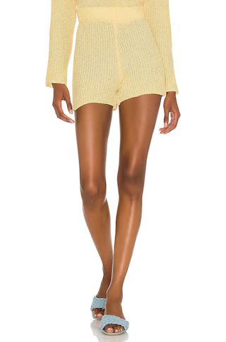 Lovers + Friends Cori Knit Shorts in Yellow from Revolve.com | Revolve Clothing (Global)
