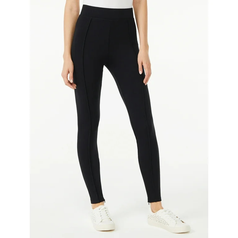 Scoop Women's Hidden Zip Leggings - Walmart.com | Walmart (US)