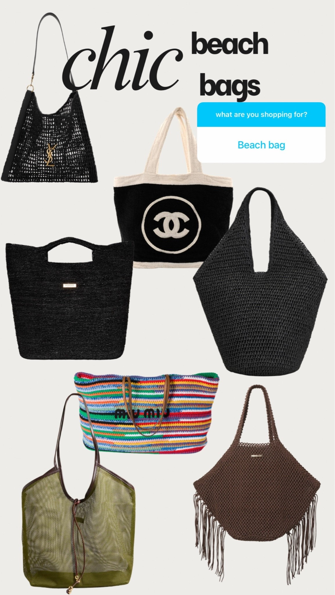 Chic beach bags

#LTKSeasonal #LTKSwim #LTKTravel