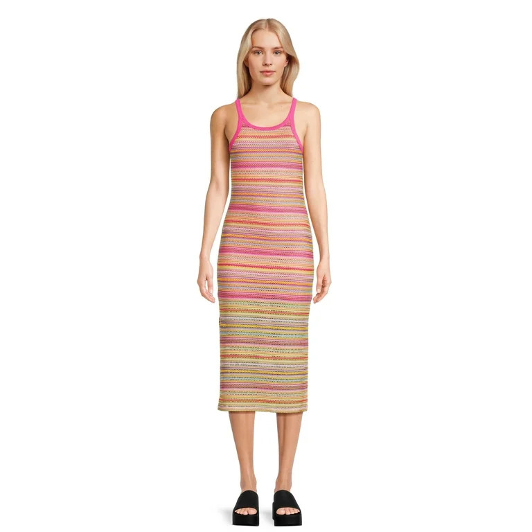 No Boundaries Women's Juniors Stripe Tank Dress, Sizes XS-XXXL | Walmart (US)