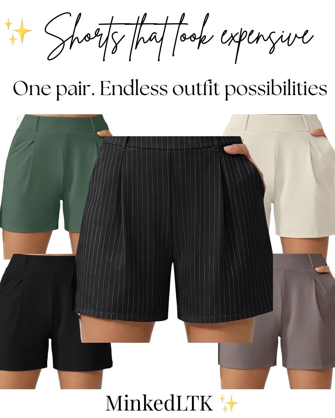 ✨ Shorts That Look Expensive

One pair. Endless outfit possibilities.

These tailored Amazon G4Free shorts are comfortable, flattering, and easy to dress up or down. Perfect for summer vacations, brunch dates, workdays, and everything in between.

🛍️ Shop them now in my LTK and Amazon Storefront!

#LTKFashion #LTKStyle #AmazonFashion #AffordableFashion #SummerStyle #DressShorts #LookExpensive #ElevatedStyle #FashionOver50 #FashionOver40