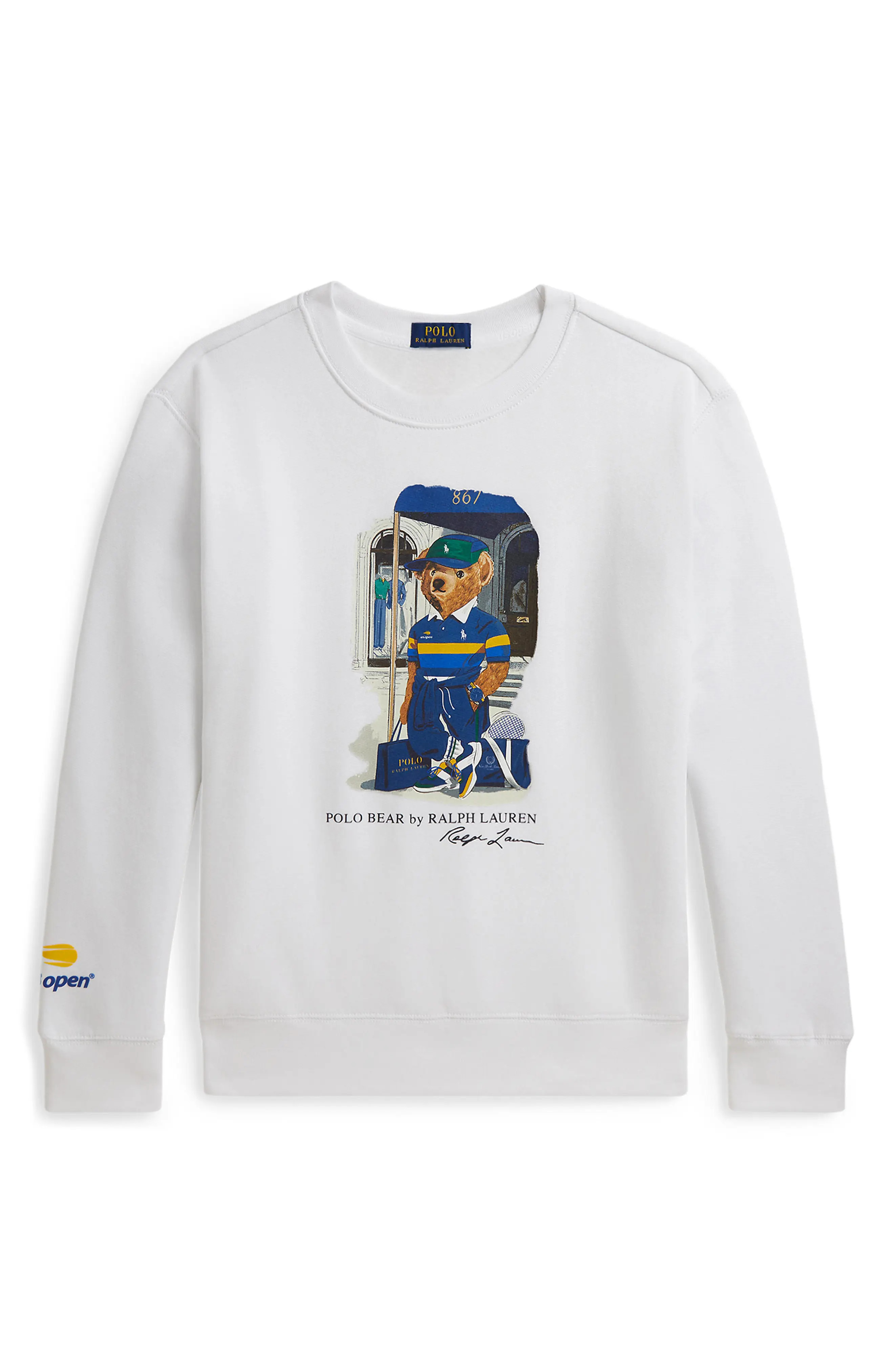Kids' US Open Polo Bear Crewneck Sweatshirt | Nordstrom