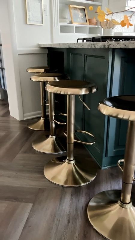 Our barstools are on sale! Comes into other colors, black and chrome! 

Swivel, gold, counter stool, kitchen chairs

#LTKhome #LTKsalealert