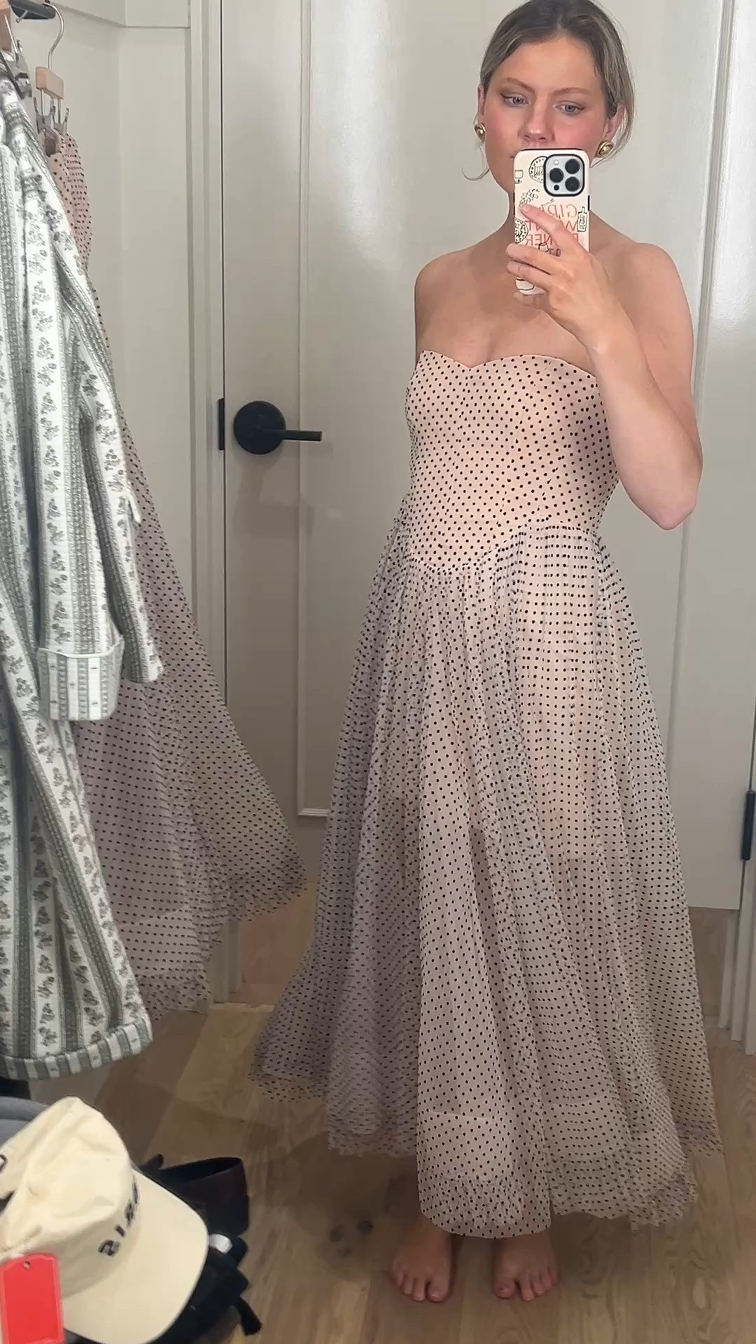 The sweetest polka dot dress I found recently in Anthro🤍would be perfect for a winter wedding or even your Valentine’s Day date night!

Runs really large, size down!

#LTKWedding #LTKgrwm #LTKootd