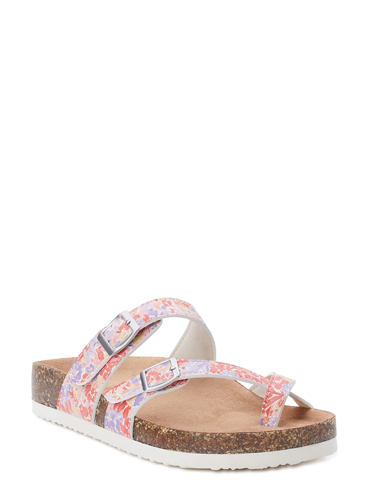 Time and Tru Women's Footbed Thong Sandals | Walmart (US)
