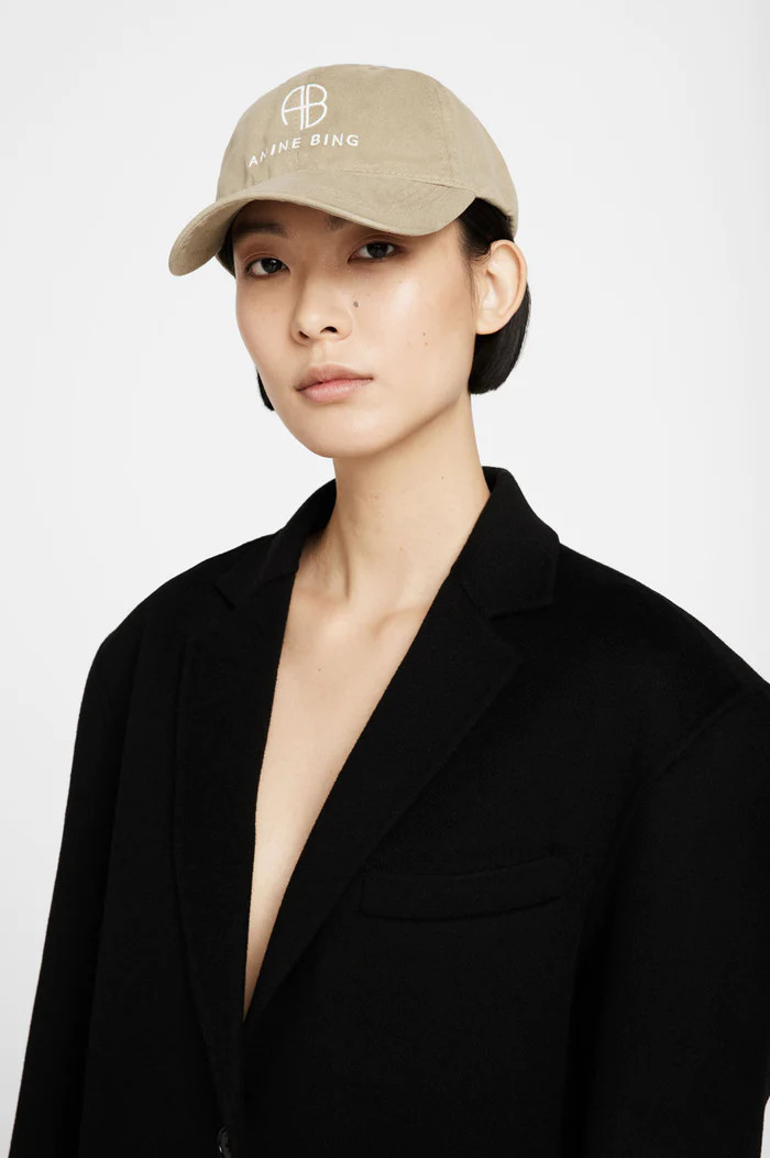 Jeremy Baseball Cap - Green Khaki | Anine Bing