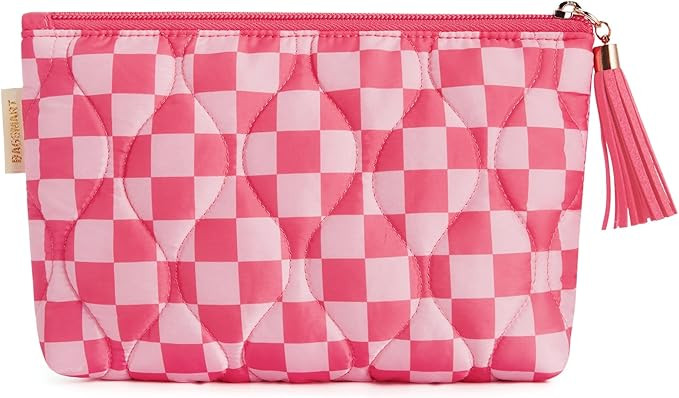 BAGSMART Small Makeup Bag for Purse, Cute Makeup Bags, Travel Makeup Pouch Mini Cosmetic Bag Zipp... | Amazon (US)