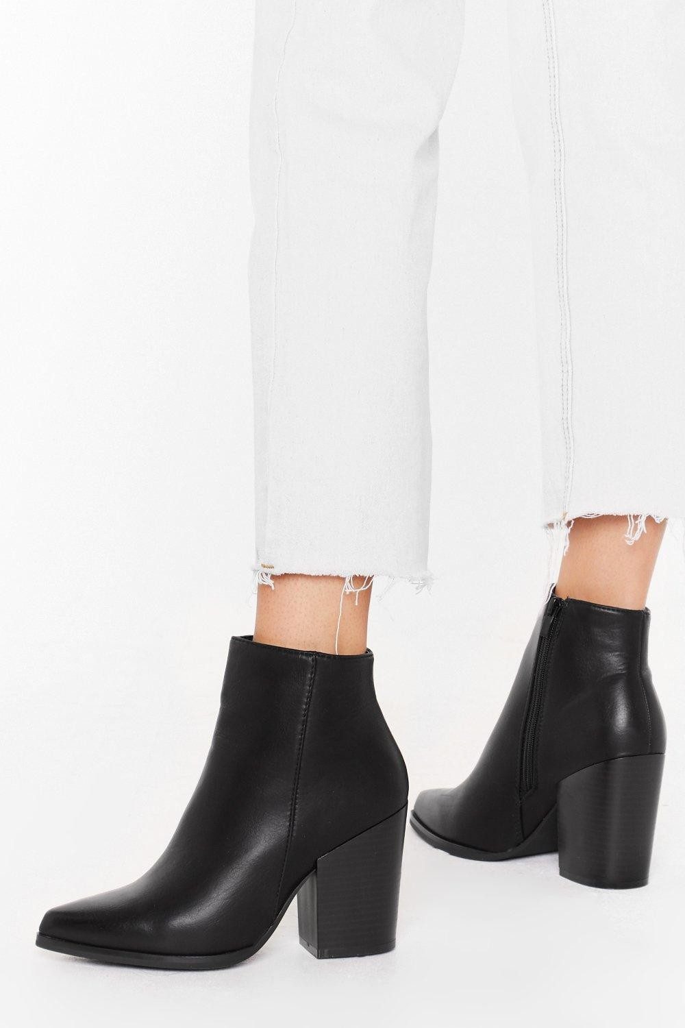 Save Your Sole Faux Leather Ankle Boots | NastyGal (US & CA)