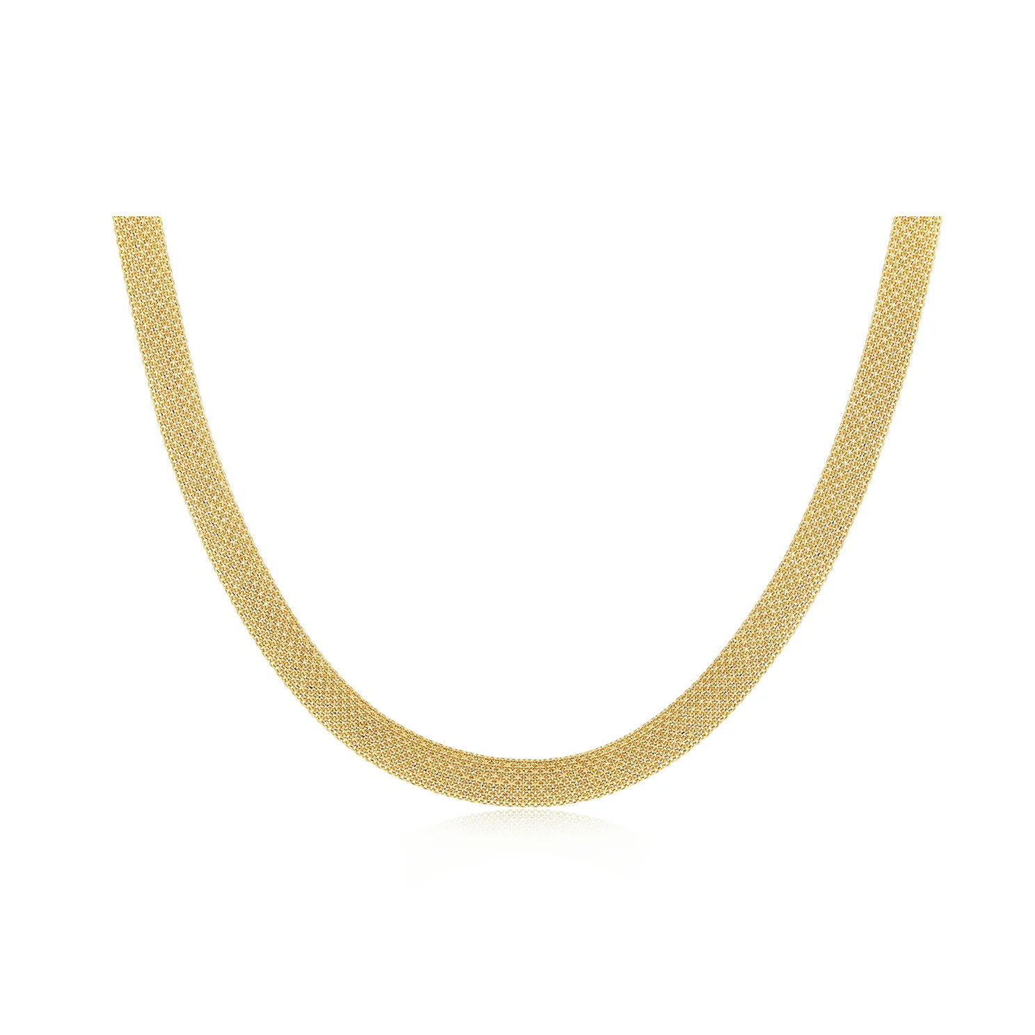 Gold Mesh Necklace | EF Collection