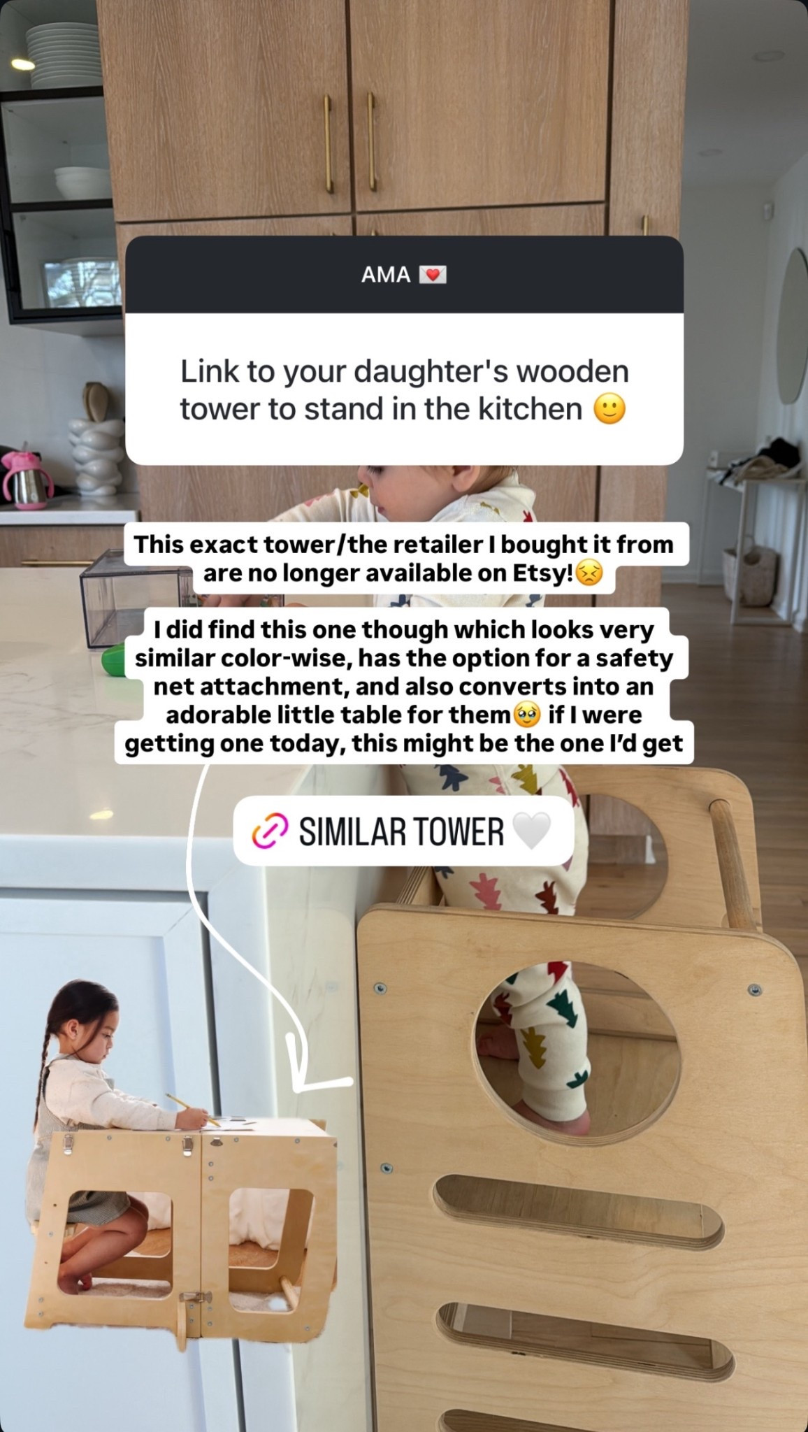 Wooden tower stand for toddlers that like to help in the kitchen!

#LTKmomlife #LTKKids