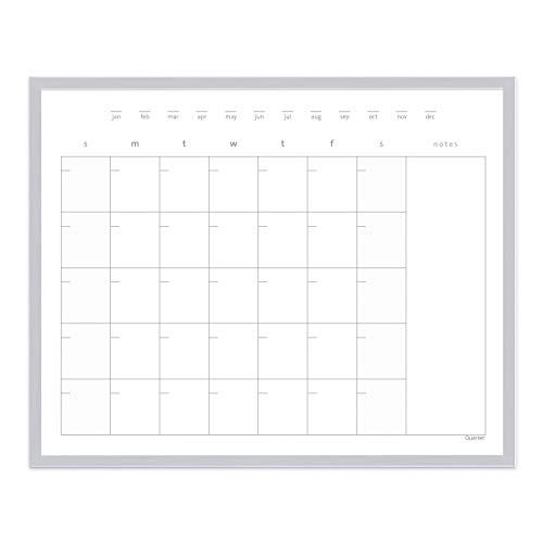 Quartet Dry Erase Calendar Board, Whiteboard / Whiteboard, Magnetic, 16 x 20 inches, Aluminum Frame  | Amazon (US)
