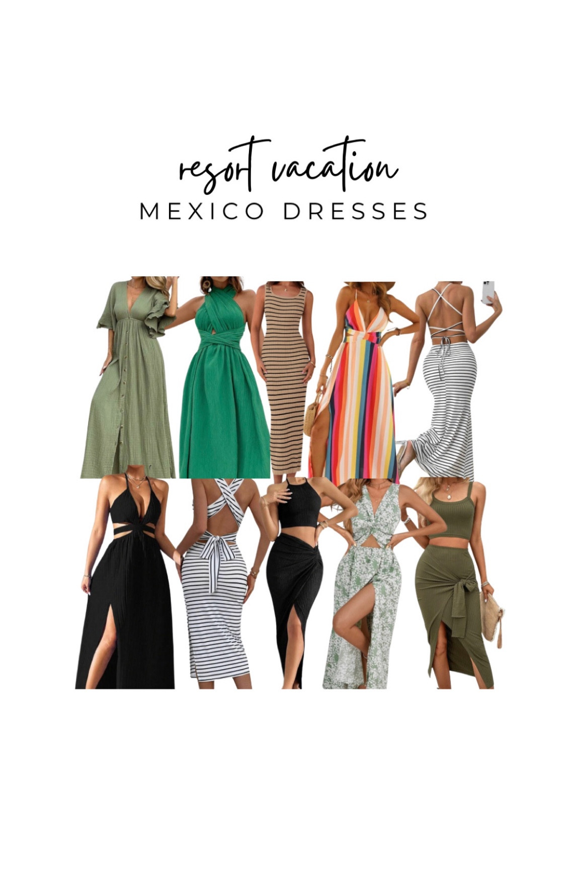 Shopped for hours finding the perfect resort beach vacation dresses! Cute and comfortable! See the undergarments and bras that pair great with these options!

Dresses, date night dress, cabo dresses, vacation dresses, resort wear, resort dresses, beach dress, resort outfits, dinner dress

#LTKTravel #LTKMidsize #LTKStyleTip