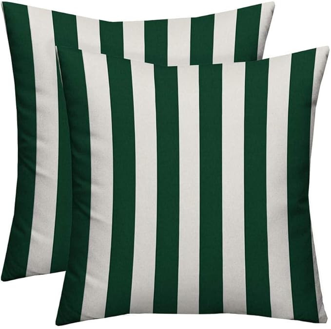 RSH DECOR: Square Throw Pillows Set of 2 | 20” x 20” | All-Weather Spun Fabric | Water and Fa... | Amazon (US)