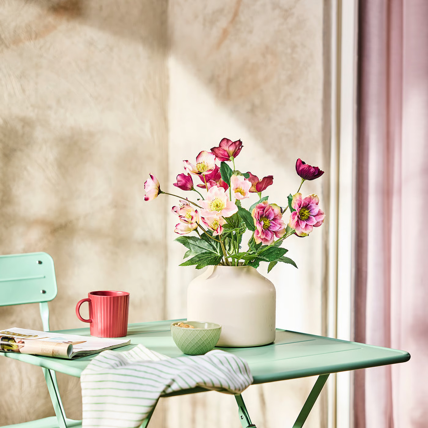 IKEA SMYCKA artificial bouquet, indoor/outdoor/dark pink, 20 | IKEA US