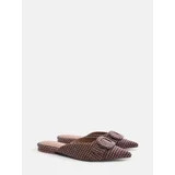 Free Assembly Women's Plaid Buckle Mules | Walmart (US)