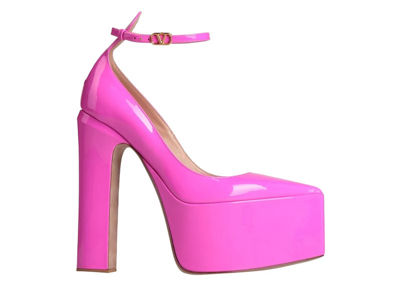 Valentino Vlogo TanGo 135mm Patent Platform Pump (Women's) Sneakers in Pink | StockX