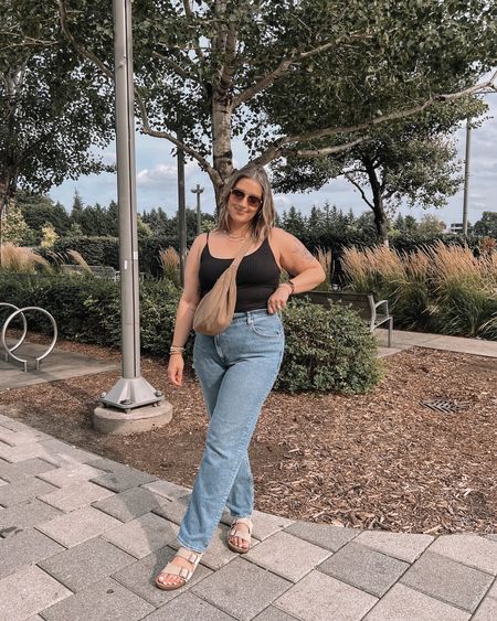 Summer to fall transition outfit - Abercrombie straight leg jeans (size 32), black tank with built in bra (size M), Birkenstock sandals

Midsize fashion, simple outfits 


#LTKSale #LTKmidsize #LTKstyletip
