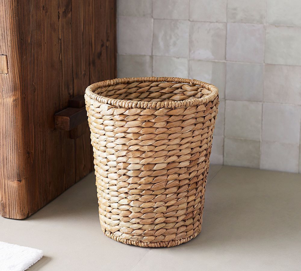 Seagrass Handcrafted Waste Basket | Pottery Barn (US)