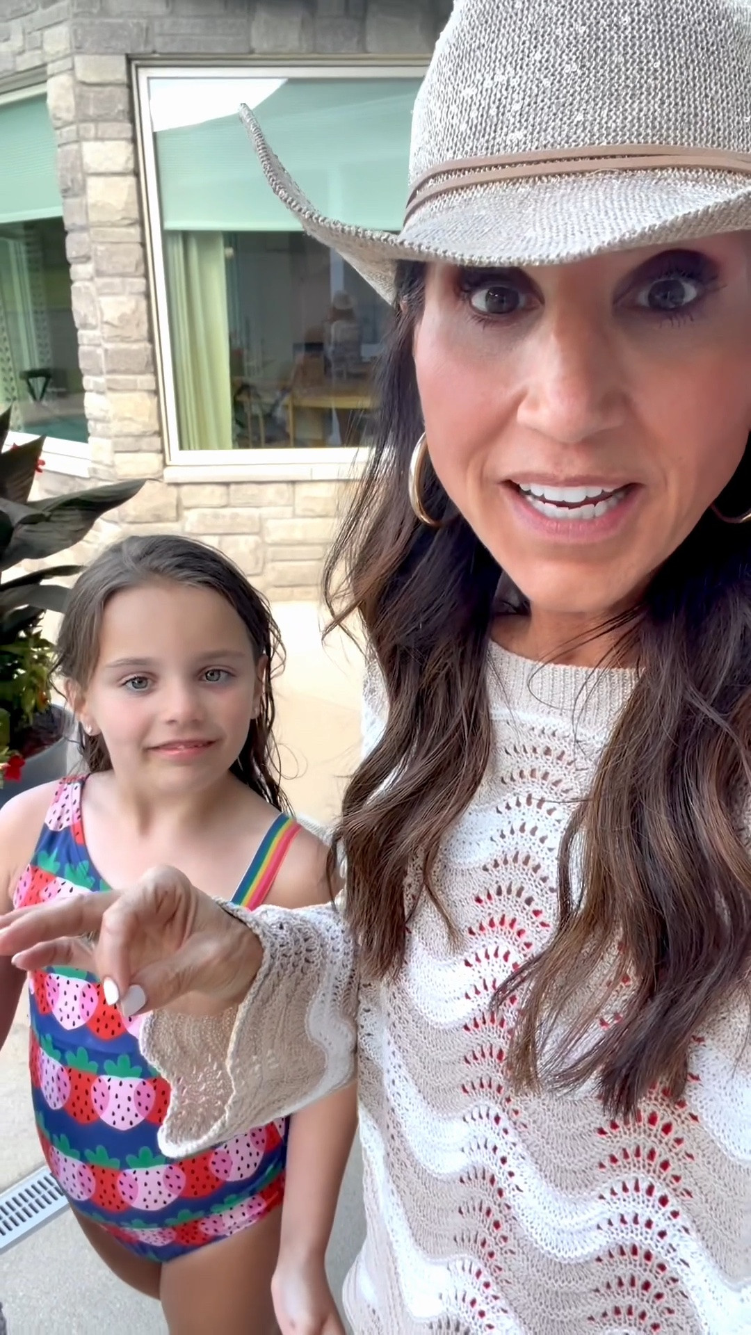 What I’m wearing 
Coverup - small 
Swimsuit - small

#LTKOver40 #LTKSeasonal