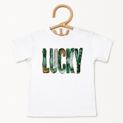 Lucky Paint Print - Toddler Short Sleeve Graphic T-Shirt | Target