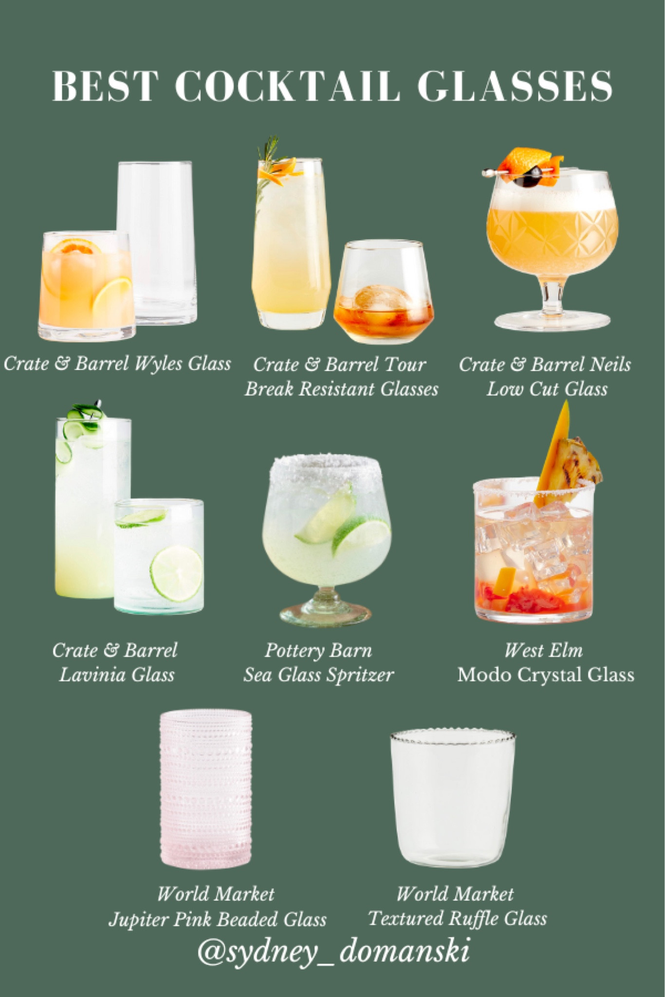 MY favorite cocktail glasses!! I love cocktails and drinking out of stylish glasses is important! These are some of my favorite cocktail glasses I’ve found this season! 

#LTKSeasonal #LTKGiftGuide #LTKhome