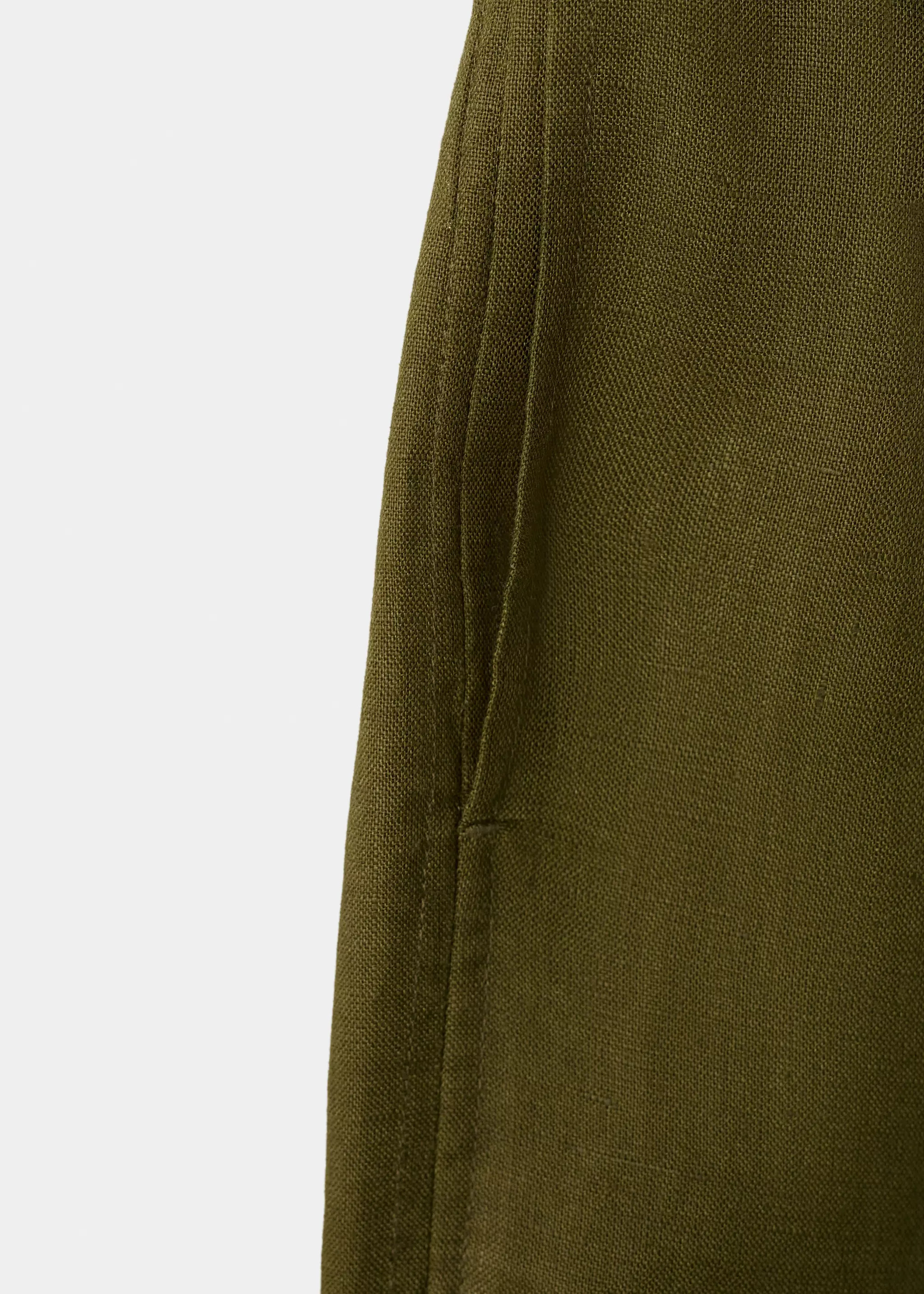 Straight linen-blend pants | Mango (US/MX/AU)
