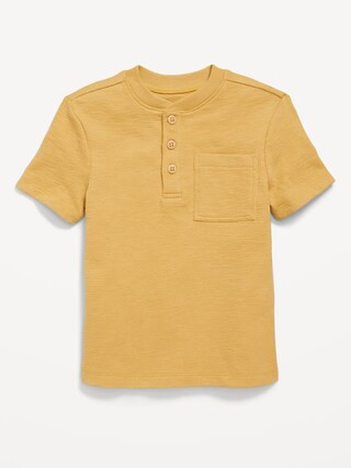 Short-Sleeve Henley Pocket T-Shirt for Toddler Boys | Old Navy (US)