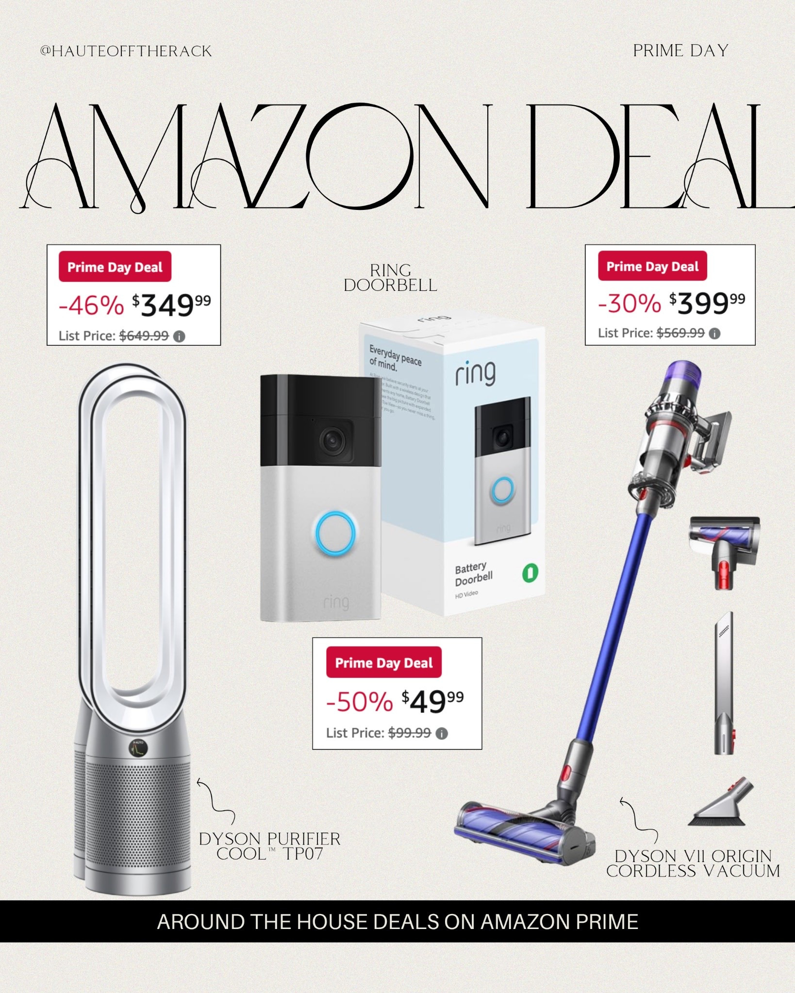 Shop these daily deals on @amazon! Won’t last long! We one both the ring camera and  Dyson vacuum! #amazonprime 

#LTKSaleAlert #LTKHome