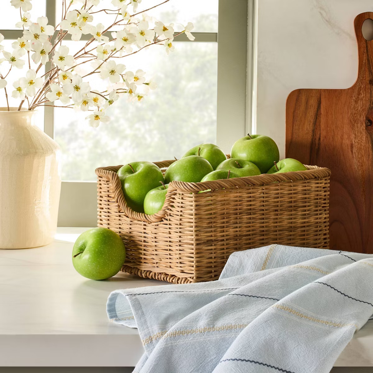 Woven Rattan Pantry Storage Basket - Hearth & Hand™ with Magnolia | Target