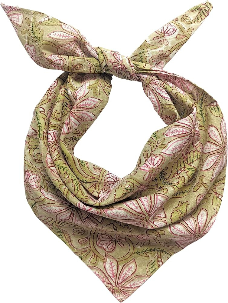 AVKA Studio 100% Cotton Bandanas/Handkerchief for Women, 20X20 In, 2 pack | Amazon (US)