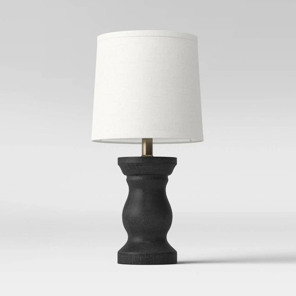 Traditional Wooden Accent Lamp (Includes LED Light Bulb) Black - Threshold | Walmart (US)