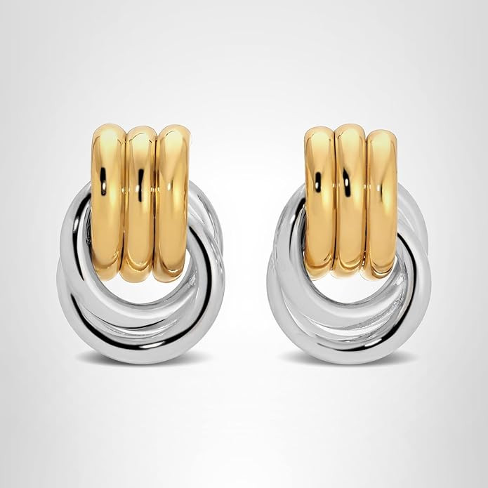 Heaven Mayhem Baby Knot Earrings – Modern Twisted Knot Design – Bold Everyday Jewelry | Amazon (US)