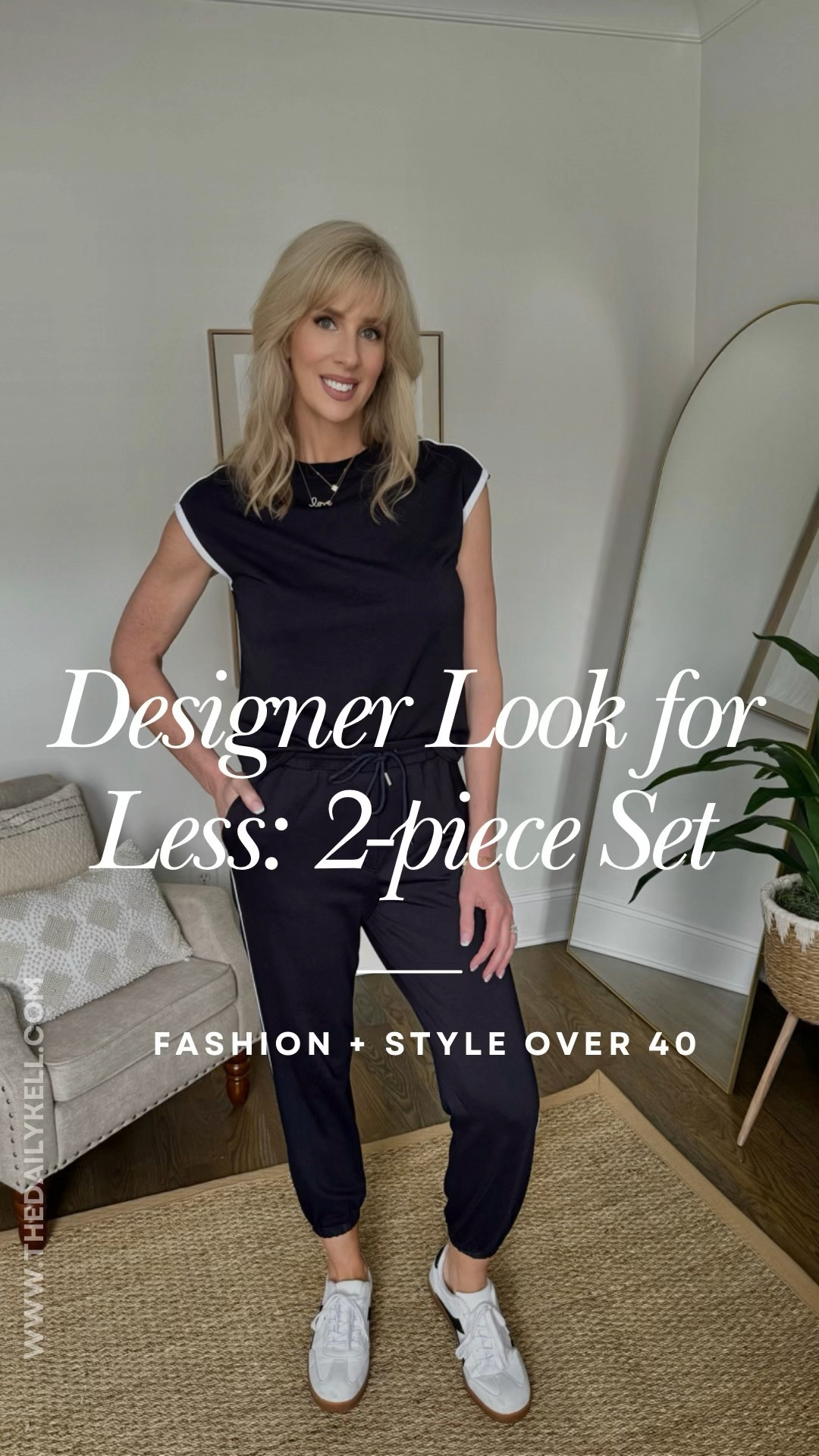 A comfortable and versatile 2-piece set available in 5 colors.  

I’m wearing the navy blue in size small.  Pants have an elastic drawstring waistband and pockets.  

Denim jacket is Alice and Olivia.  I’ve tagged other options.  



#LTKSpringSale #LTKSeasonal #LTKover40