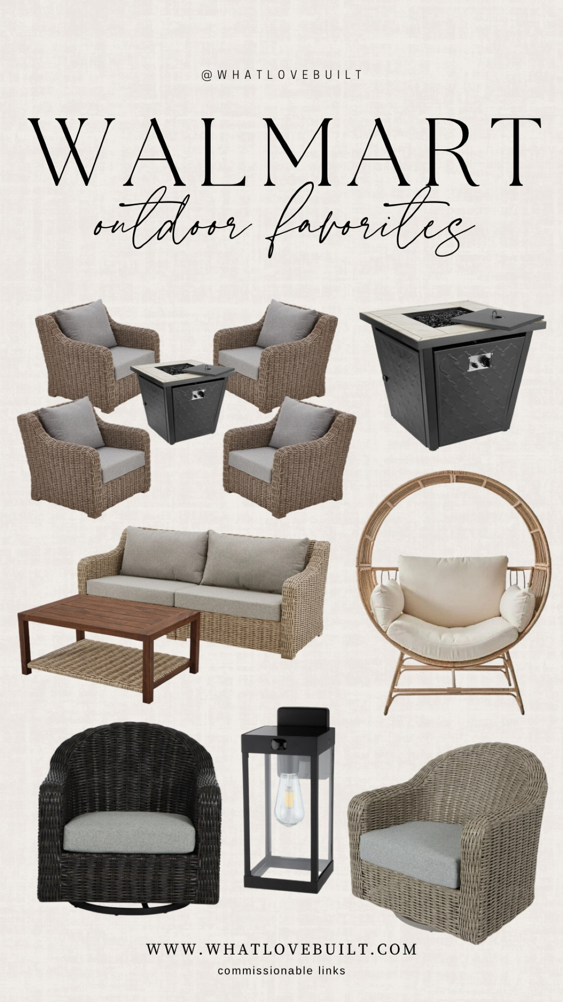 Walmart Outdoor Favorites 🤍

#walmart #outdoor #furniture #patio #backyard #firepit #lighting 

#LTKHome #LTKFindsUnder50 #LTKStyleTip