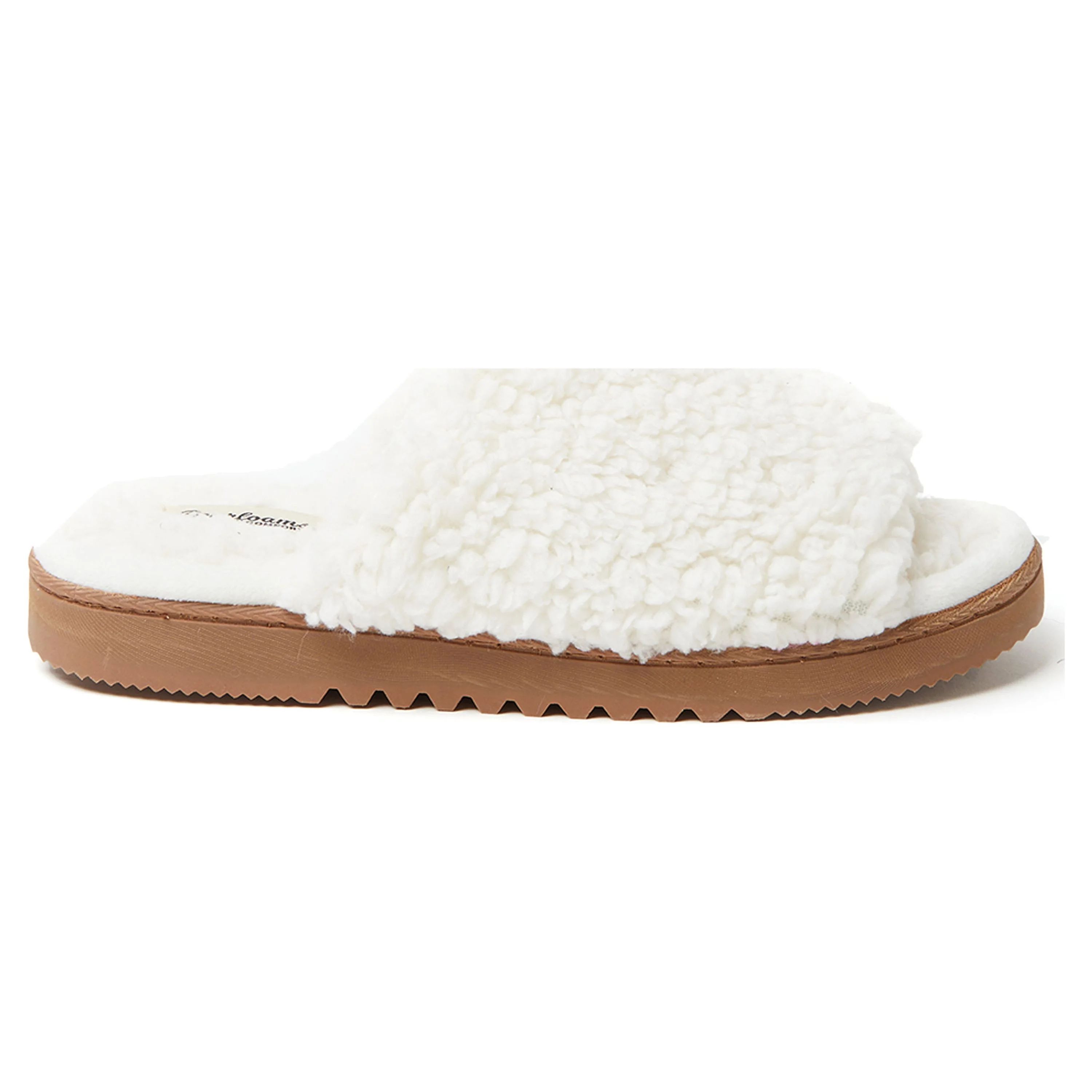 Dearfoams Cozy Comfort Women's Terry Slide Slippers - Walmart.com | Walmart (US)