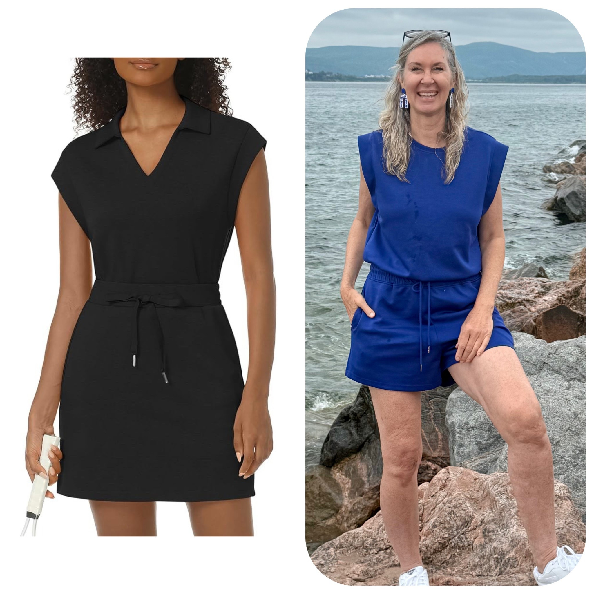 These are two of my all time favorite summer outfits. Cute, sporty, and so very comfortable. 

Soft, breathable fabric that is machine washable and stretches with you as you move. 

Perfect for picnics, the beach, drive in movies or whatever summer activity you are partaking in (not to mention pickleball😉)

#pickleballoutfit #sportylooks #romper #2pcsets

#LTKActive #LTKSeasonal #LTKFindsUnder50