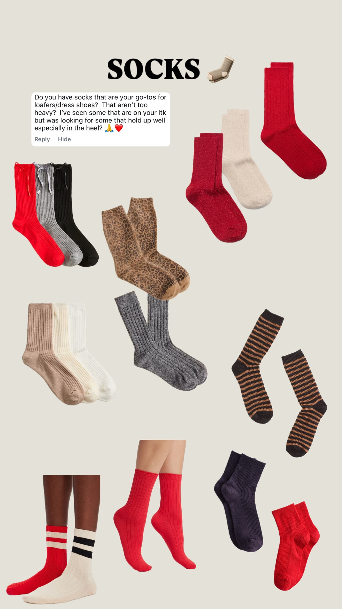 My go to SOCKS 🧦❤️

#LTKStyleTip #LTKFindsUnder50 #LTKSeasonal