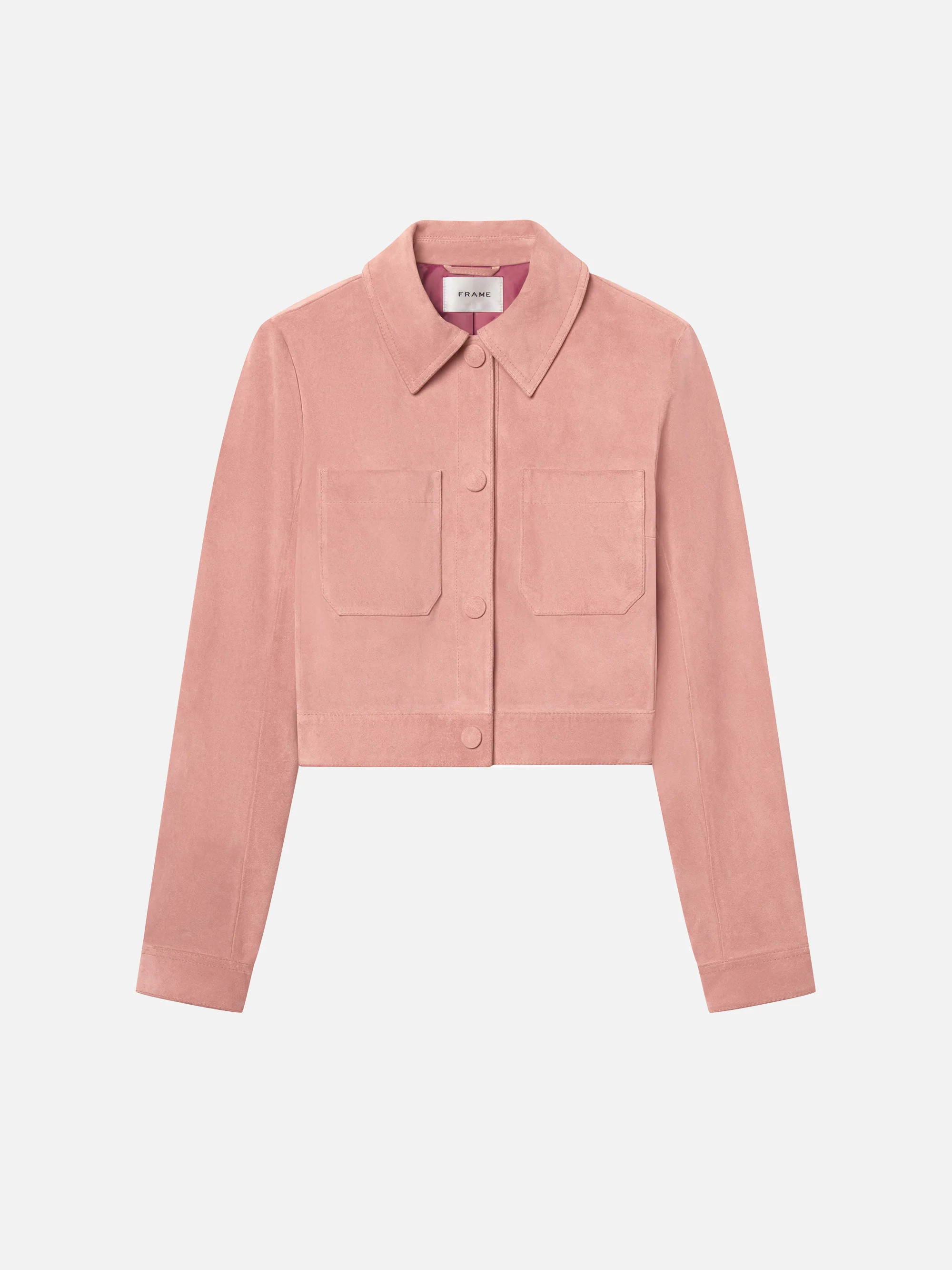 The Small Suede Jacket -- Flamingo | Frame Denim