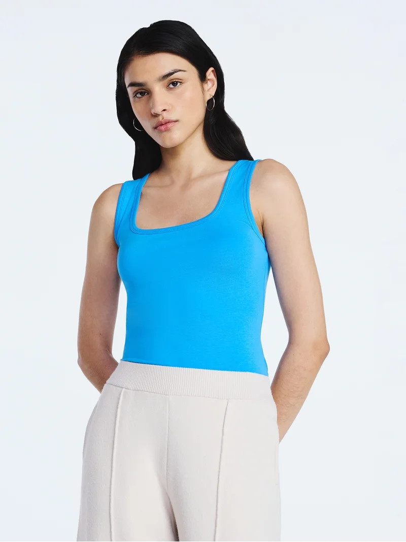 Scoop Women’s Square Neck Tank Top, Sizes XS-XXL | Walmart (US)
