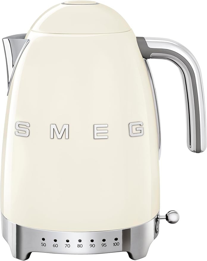 Smeg 50's Retro 7 Cup Stainless Steel Variable Temperature Electric Kettle with 7 Temperature Set... | Amazon (US)