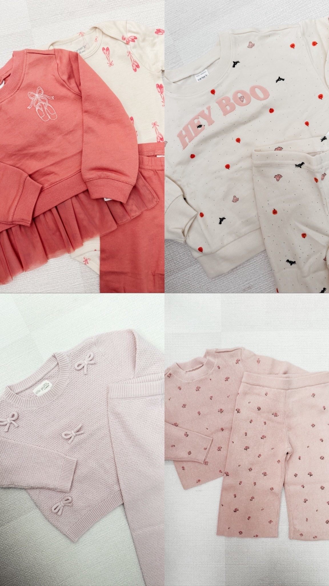 Starting to get baby girls fall wardrobe started! She’s still so little 12-18m clothes, I probably could have bought 12 months but I decided to get 18m and they are a little big on her, she’s currently 18months old. 

Everything is currently on sale! 

Baby girls fall clothes, toddler fall clothes, Carters finds, Carters toddler finds, Carters toddler girl finds, baby girl, toddler girl, fall baby finds, fall toddler finds 

#LTKKids #LTKBaby #LTKSaleAlert