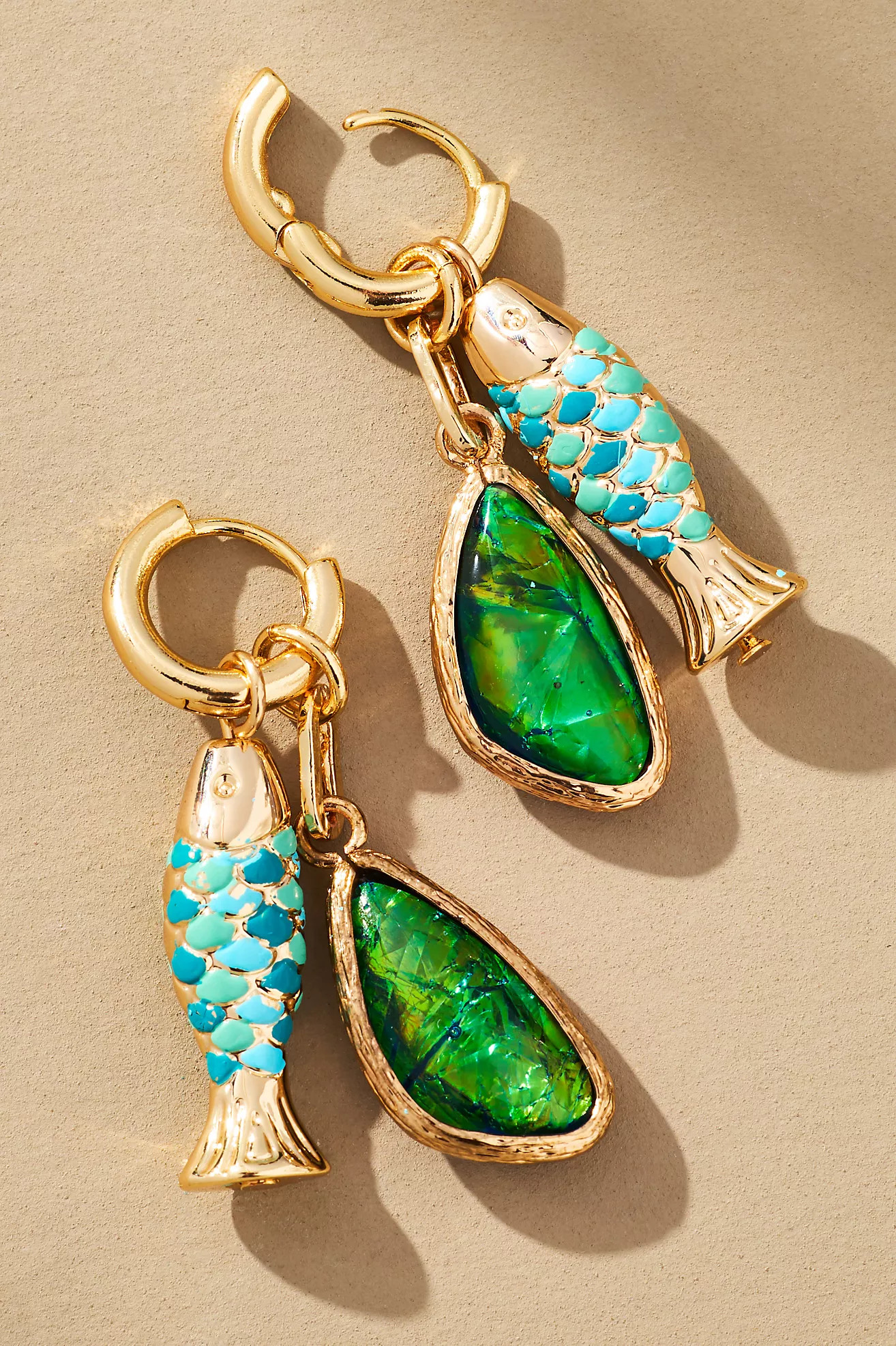 Fun Icon Charm Huggie Hoop Earrings | Anthropologie (US)