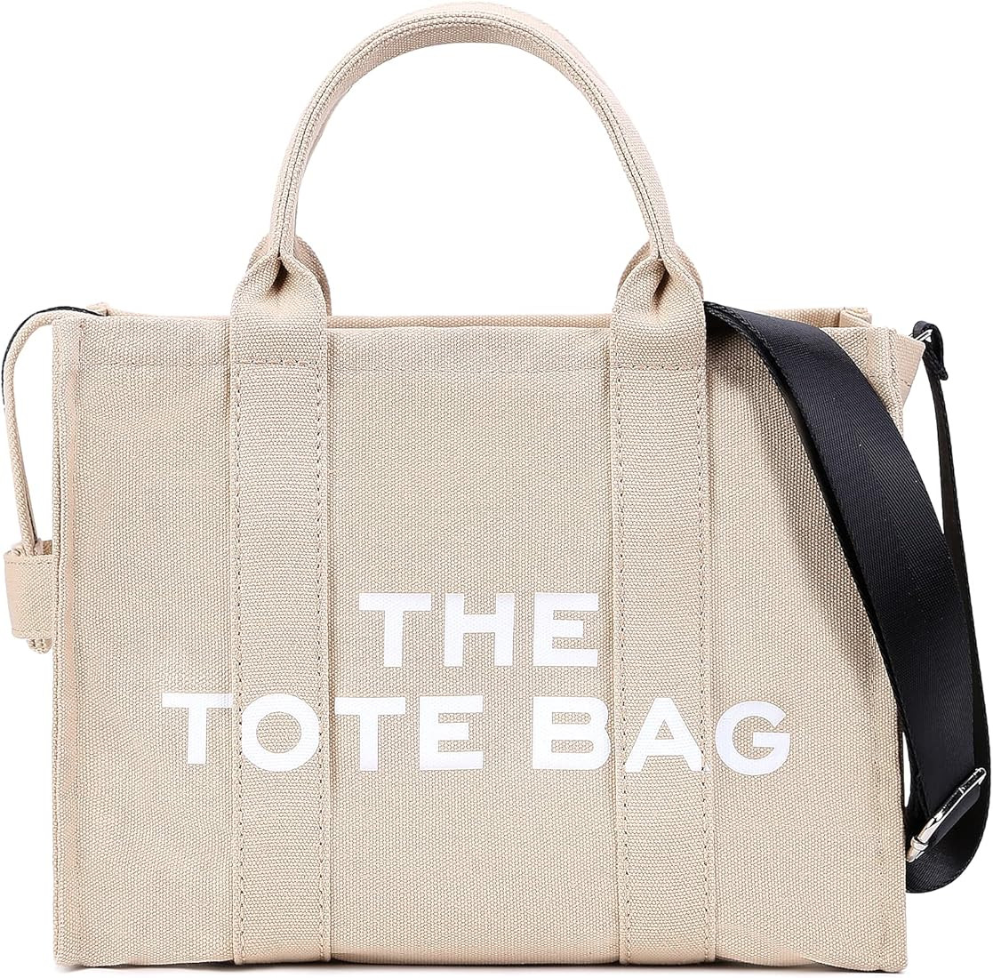 Canvas Tote Bags for Women Handbag Tote Purse with Zipper Canvas Crossbody Bag for Office, Travel, S | Amazon (CA)