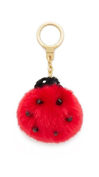 Lady Bug Pom Pom Key Fob | Shopbop