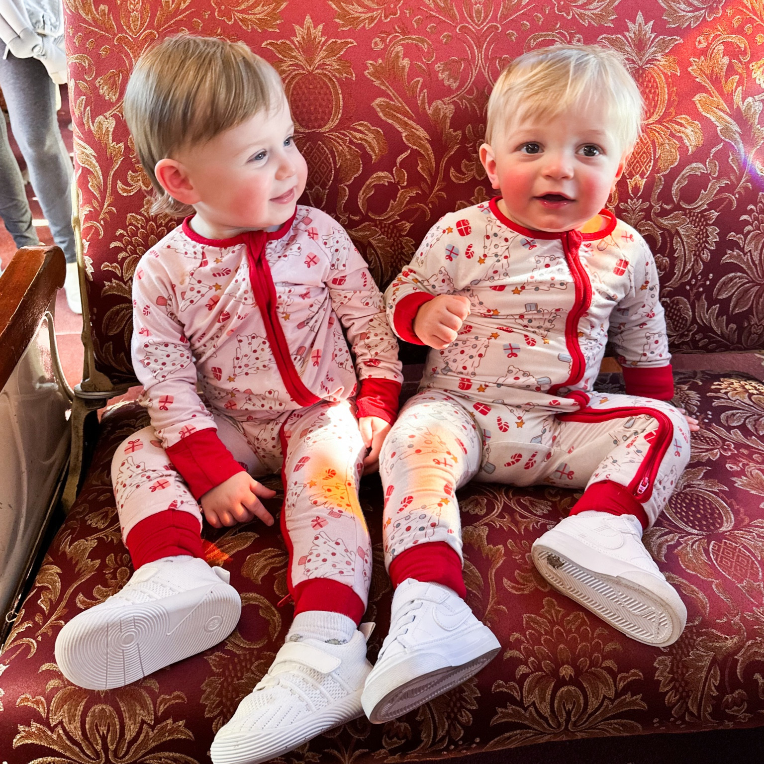 Our matching Christmas jammies are on sale for $28! These are bamboo and so soft. Pink and blue options for any of your babes! 

#LTKHoliday #LTKbaby #LTKSeasonal
