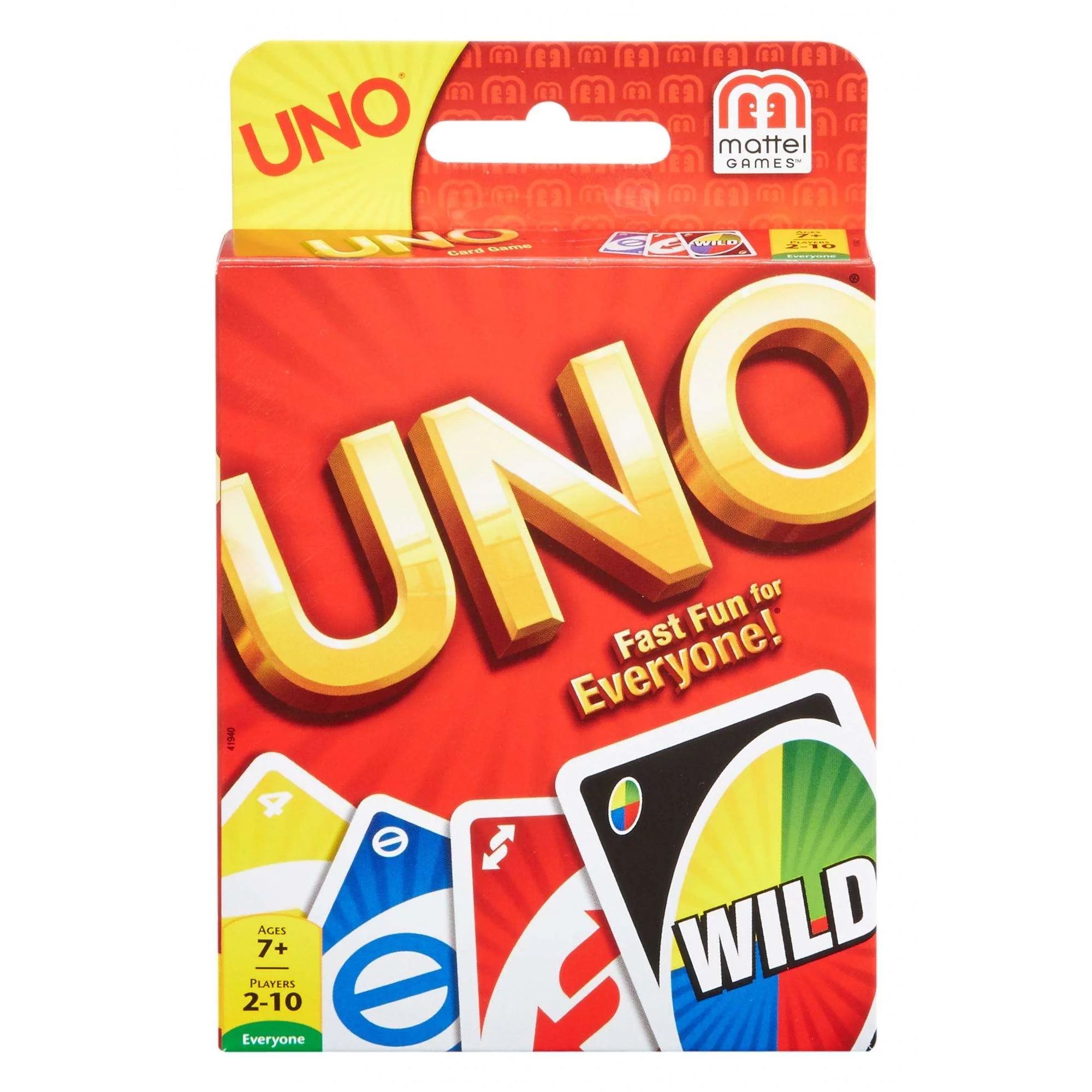 UNO Color & Number Matching Card Game, Customizable Family Fun, 2-10 Players Ages 7+ - Walmart.co... | Walmart (US)