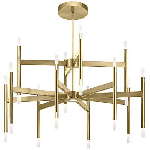 Elan Lighting 84178 Kizette - 32 Inch 12 LED Chandelier, Finish Color: Champagne Gold | Amazon (US)